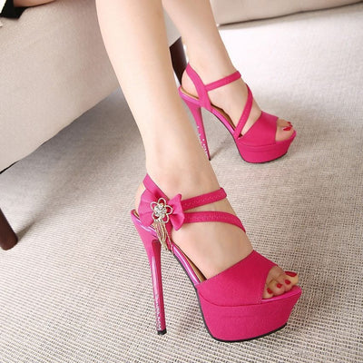 Women Stiletto Rhinestone High Heels Women