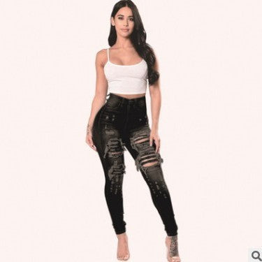 Skinny Ripped Jeans For Women